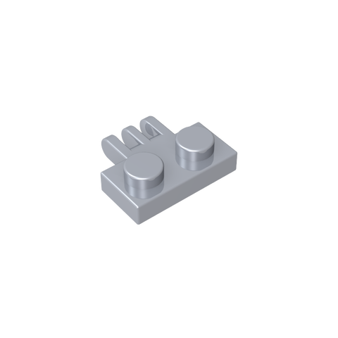 Gobricks,Hinge Plate 1 x 2 with 3 Fingers On Side,2452