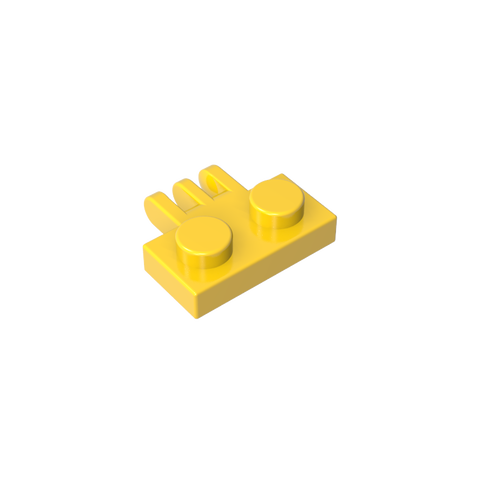 Gobricks,Hinge Plate 1 x 2 with 3 Fingers On Side,2452