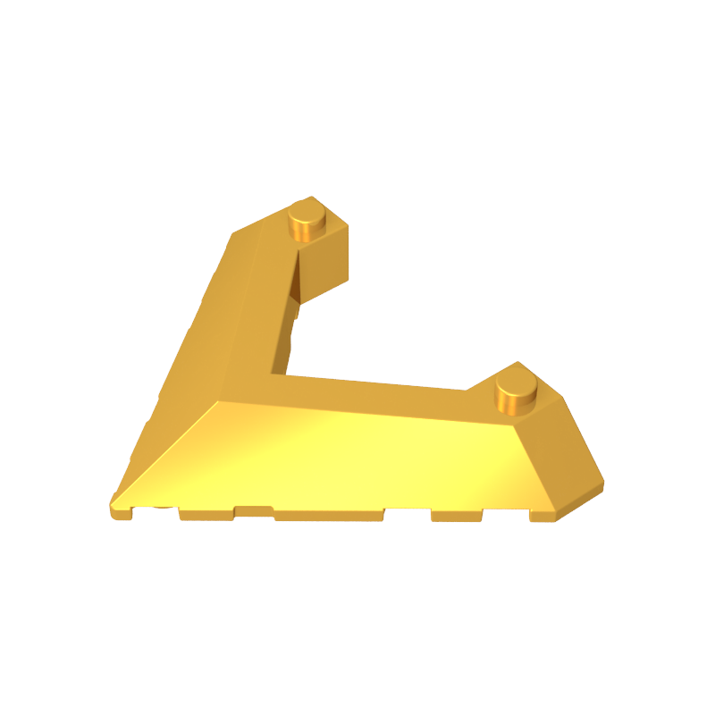 Gobricks,Wedge Sloped 45° 6 x 8 with Pointed Cutout,22390