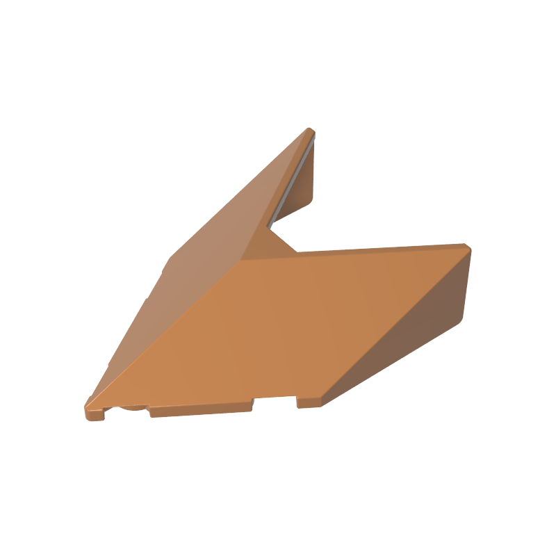 Gobricks,Windscreen 6 x 4 x 1 1/3 Pointed,22483,35372