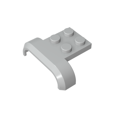 Gobricks,Wheel Arch, Mudguard 3 x 4 with 2 x 2 Plate,28326