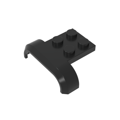 Gobricks,Wheel Arch, Mudguard 3 x 4 with 2 x 2 Plate,28326