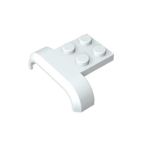 Gobricks,Wheel Arch, Mudguard 3 x 4 with 2 x 2 Plate,28326
