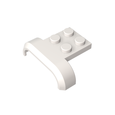 Gobricks,Wheel Arch, Mudguard 3 x 4 with 2 x 2 Plate,28326