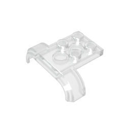 Gobricks,Wheel Arch, Mudguard 3 x 4 with 2 x 2 Plate,28326