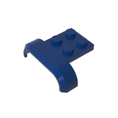 Gobricks,Wheel Arch, Mudguard 3 x 4 with 2 x 2 Plate,28326