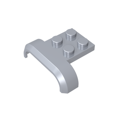 Gobricks,Wheel Arch, Mudguard 3 x 4 with 2 x 2 Plate,28326