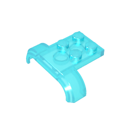Gobricks,Wheel Arch, Mudguard 3 x 4 with 2 x 2 Plate,28326