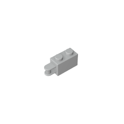 Gobricks,Brick Special 1 x 2 with Vertical Closed Handle on Edge,34816