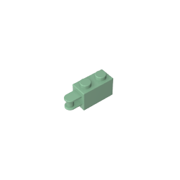 Gobricks,Brick Special 1 x 2 with Vertical Closed Handle on Edge,34816