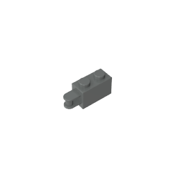 Gobricks,Brick Special 1 x 2 with Vertical Closed Handle on Edge,34816