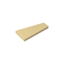 Gobricks,2x4 Wedge Glossy Panel (left),gds90029,gds90029-2