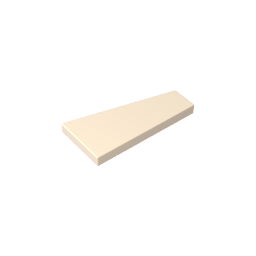 Gobricks,2x4 Wedge Glossy Panel (left),gds90029,gds90029-2