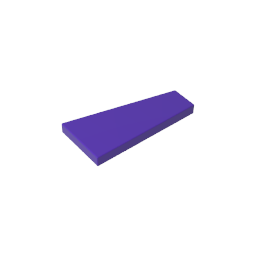 Gobricks,2x4 Wedge Glossy Panel (left),gds90029,gds90029-2