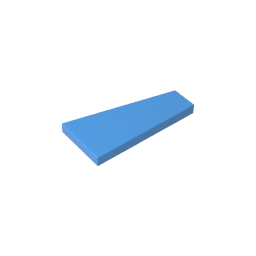 Gobricks,2x4 Wedge Glossy Panel (left),gds90029,gds90029-2