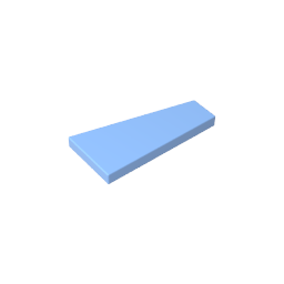 Gobricks,2x4 Wedge Glossy Panel (left),gds90029,gds90029-2