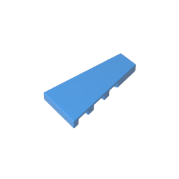 Gobricks,2x4 wedge light panel (right),gds90030,gds90030-2