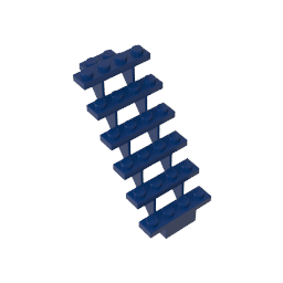Gobricks,Stairs 7 x 4 x 6 Straight Open,30134