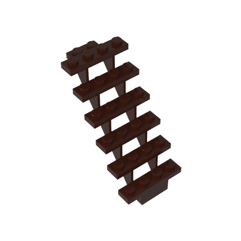 Gobricks,Stairs 7 x 4 x 6 Straight Open,30134