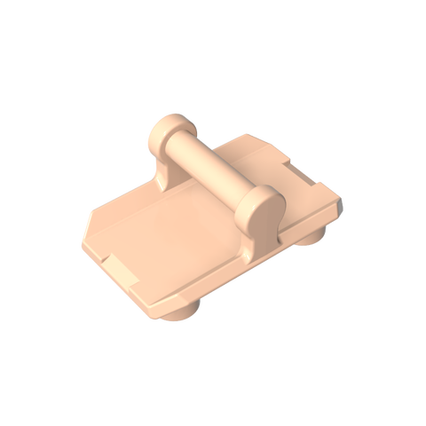 Gobricks,Minifig Shield Rectangular with 4 Studs,30166