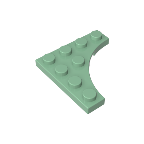 Gobricks,Plate Special 4 x 4 with Curved Cutout,35044
