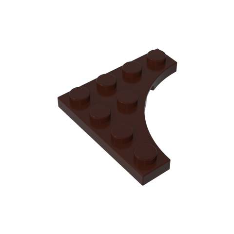 Gobricks,Plate Special 4 x 4 with Curved Cutout,35044
