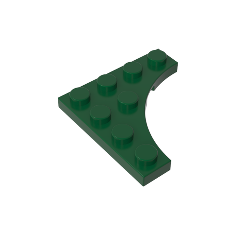 Gobricks,Plate Special 4 x 4 with Curved Cutout,35044