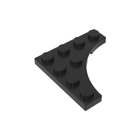 Gobricks,Plate Special 4 x 4 with Curved Cutout,35044