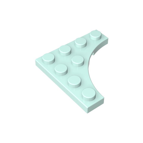 Gobricks,Plate Special 4 x 4 with Curved Cutout,35044