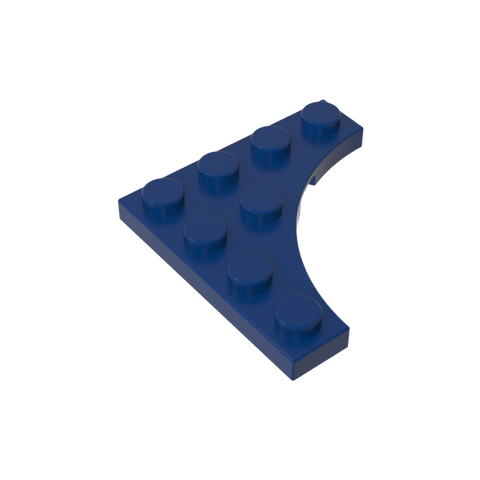 Gobricks,Plate Special 4 x 4 with Curved Cutout,35044