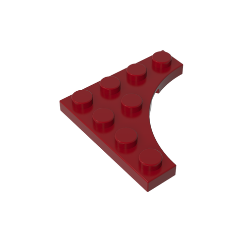 Gobricks,Plate Special 4 x 4 with Curved Cutout,35044