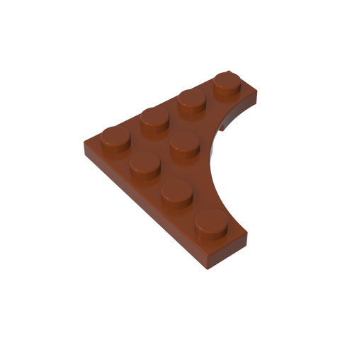 Gobricks,Plate Special 4 x 4 with Curved Cutout,35044