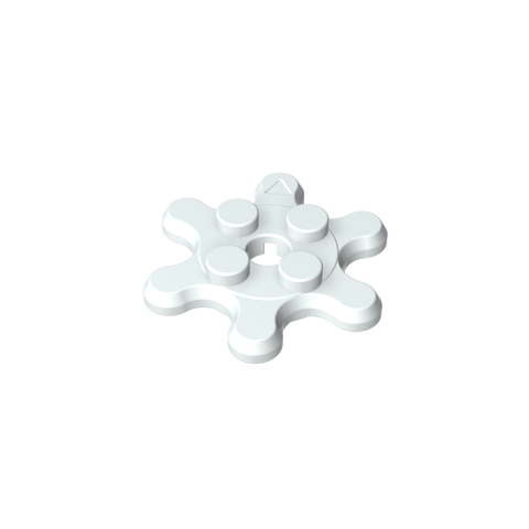 Gobricks,Plate Special 2 x 2 Splat Gear with 6 Teeth,35442