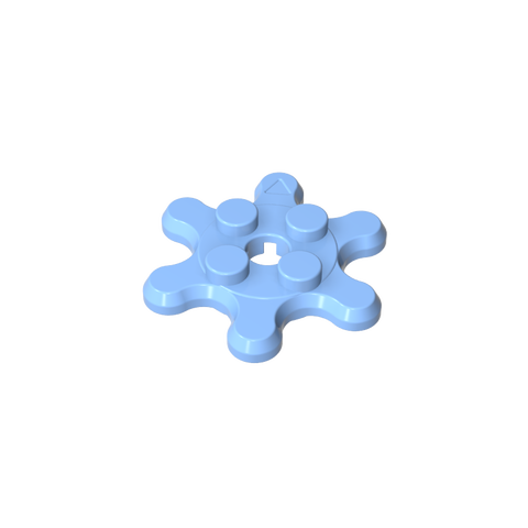Gobricks,Plate Special 2 x 2 Splat Gear with 6 Teeth,35442