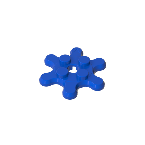 Gobricks,Plate Special 2 x 2 Splat Gear with 6 Teeth,35442