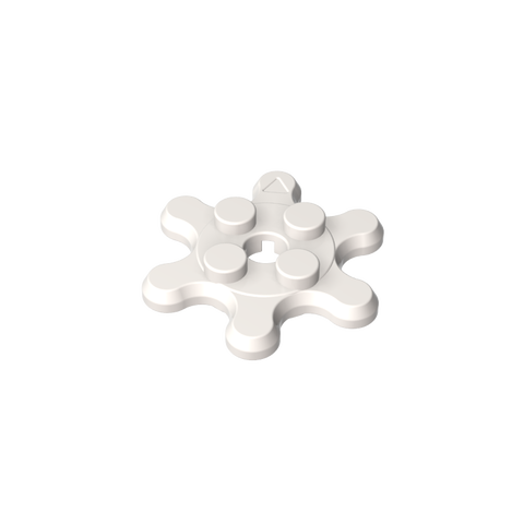 Gobricks,Plate Special 2 x 2 Splat Gear with 6 Teeth,35442