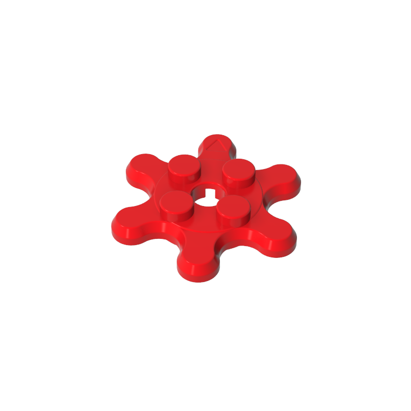 Gobricks,Plate Special 2 x 2 Splat Gear with 6 Teeth,35442