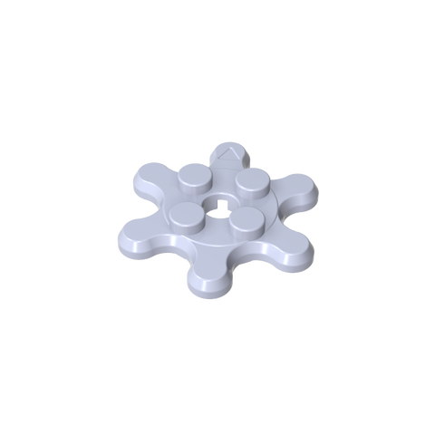 Gobricks,Plate Special 2 x 2 Splat Gear with 6 Teeth,35442