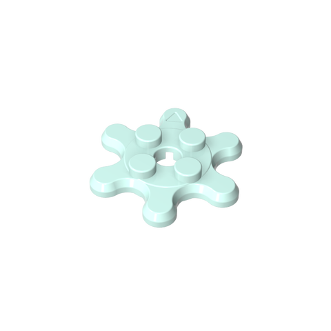 Gobricks,Plate Special 2 x 2 Splat Gear with 6 Teeth,35442