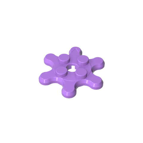 Gobricks,Plate Special 2 x 2 Splat Gear with 6 Teeth,35442