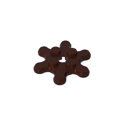 Gobricks,Plate Special 2 x 2 Splat Gear with 6 Teeth,35442