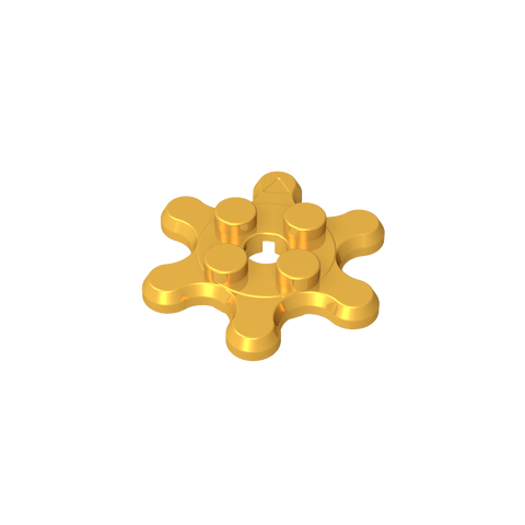 Gobricks,Plate Special 2 x 2 Splat Gear with 6 Teeth,35442