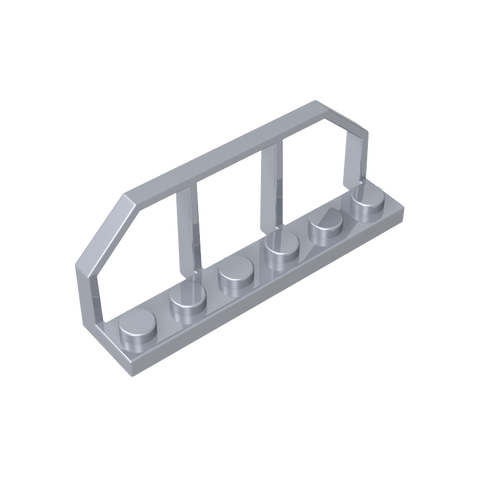 Gobricks,Plate Special 1 x 6 with Train Wagon End Fence,6583