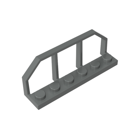 Gobricks,Plate Special 1 x 6 with Train Wagon End Fence,6583