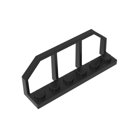 Gobricks,Plate Special 1 x 6 with Train Wagon End Fence,6583