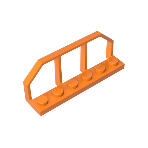 Gobricks,Plate Special 1 x 6 with Train Wagon End Fence,6583