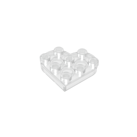 Gobricks,Plate Angled 3 x 3 with Heart Shape,39613