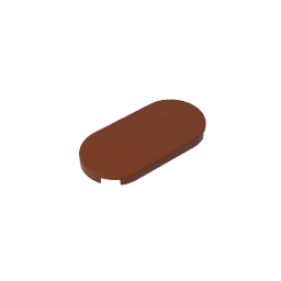 Gobricks,Tile Round 2 x 4,66857