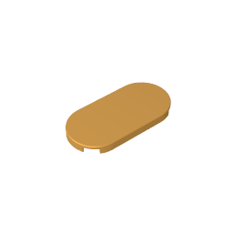 Gobricks,Tile Round 2 x 4,66857