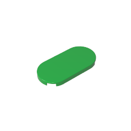 Gobricks,Tile Round 2 x 4,66857